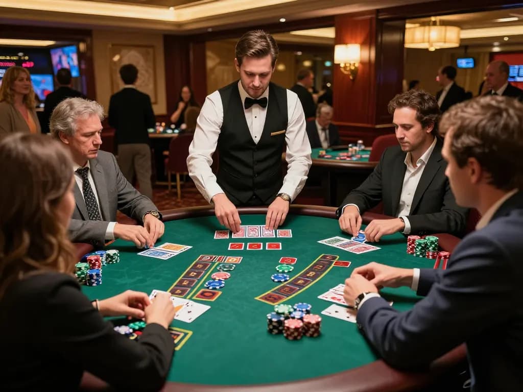Players placing bets and enjoying live blackjack action at 3BET casino.