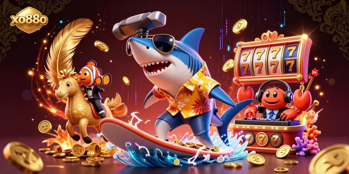 Experience the thrill of casino gaming at xo88o with a playful underwater adventure featuring unique characters and vibrant elements.