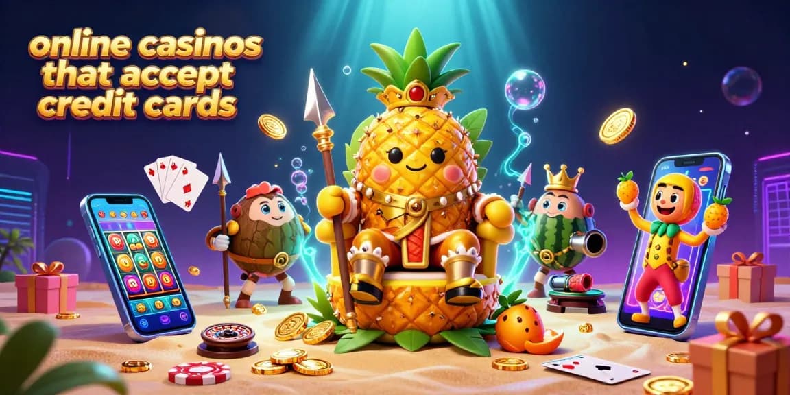 Join the fun at online casinos that accept credit cards with colorful slot games and golden coins flying everywhere.