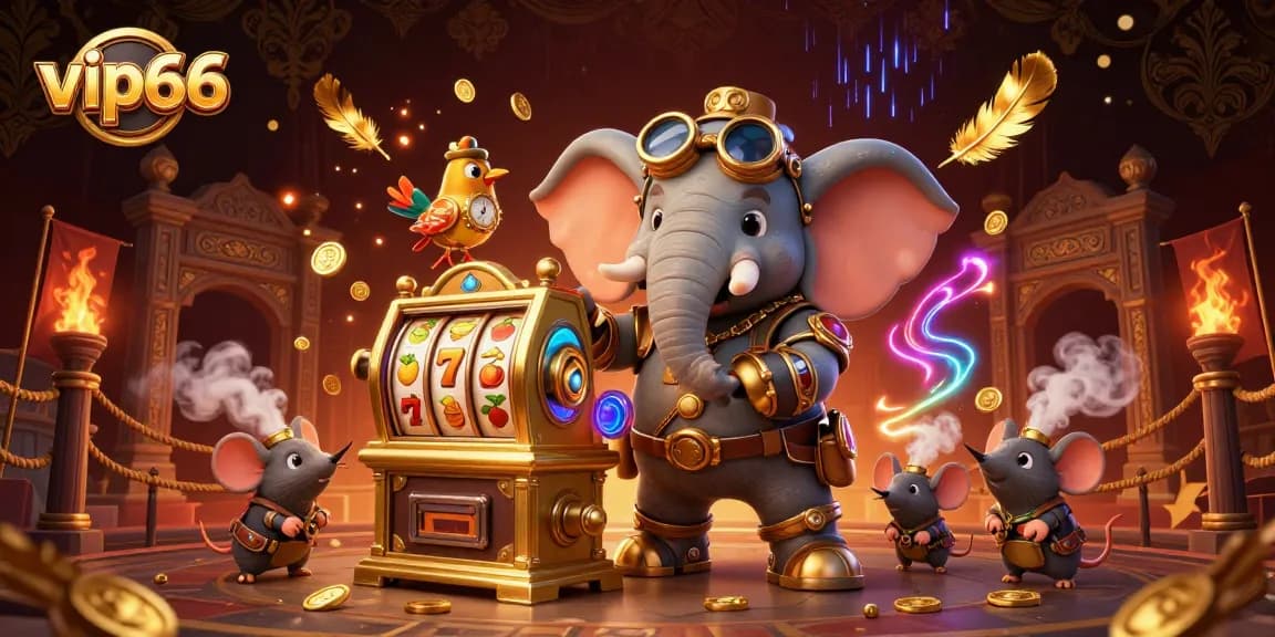 Engage with vibrant vip66 slot action featuring steampunk characters and dynamic game elements