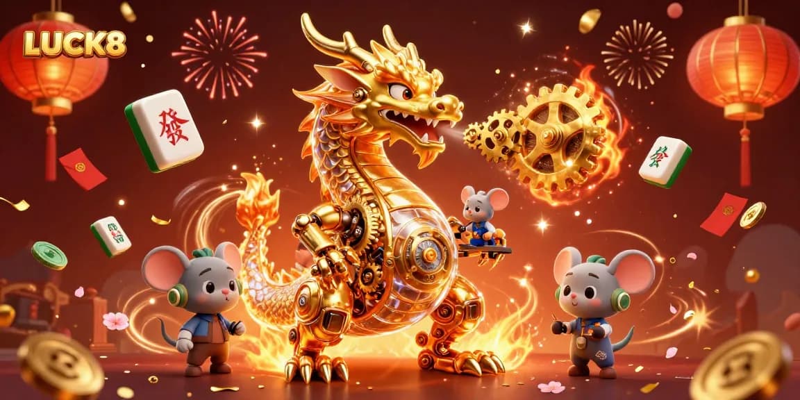 Experience winning deals with LUCK8 in this vibrant casino-themed digital illustration.