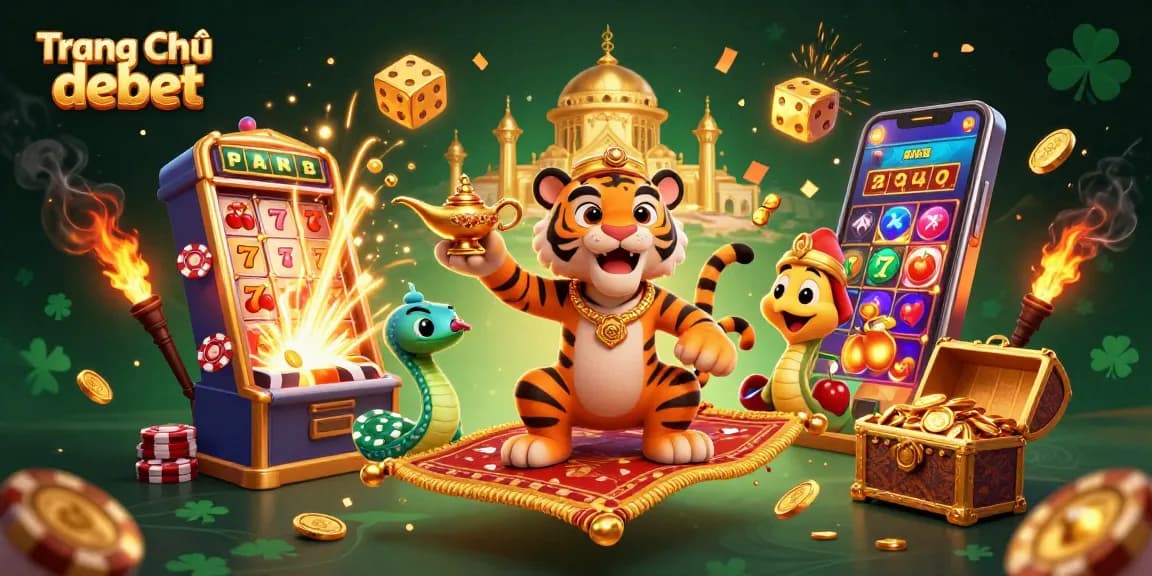 Experience thrilling action at Trang Chủ debet with vibrant casino elements and festive energy