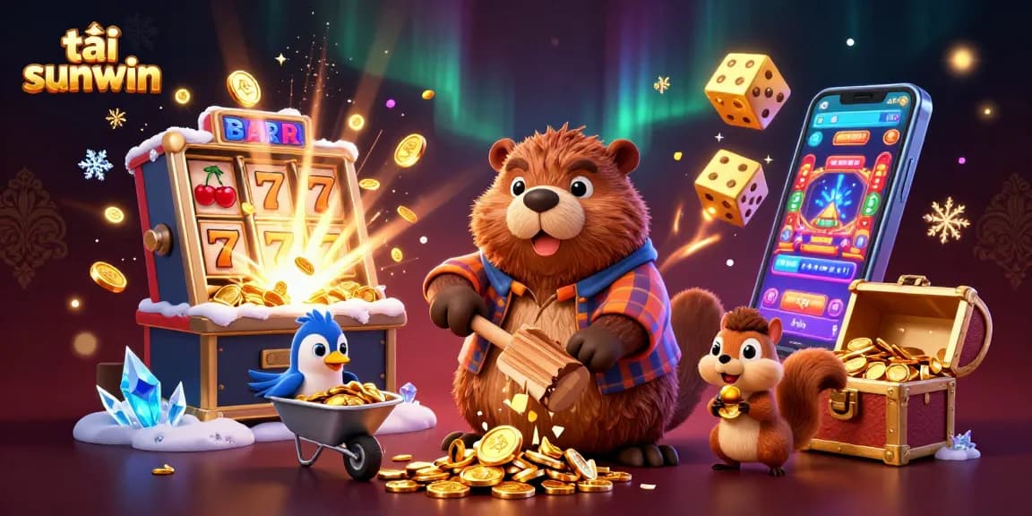 Tải sunwin and explore a vibrant casino scene with dynamic characters and exciting game elements.