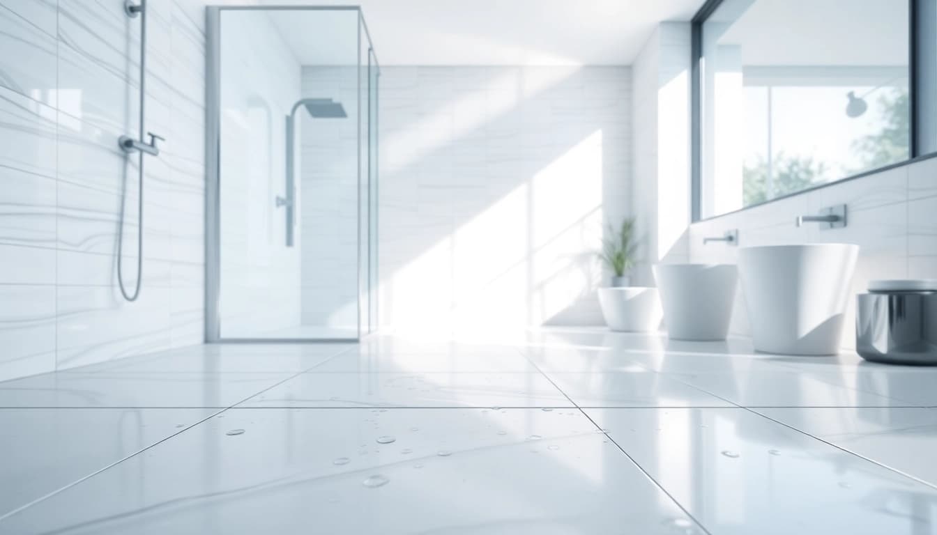 Effizientes sonni sanitär Design in einem modernen Badezimmer, das Eleganz und Funktionalität vereint.