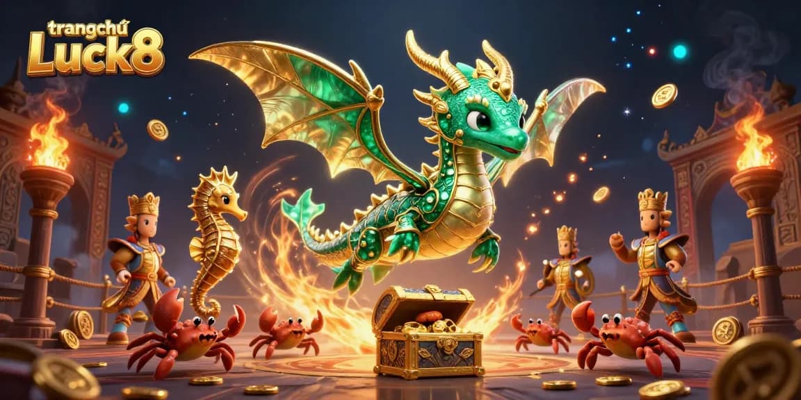 Join the adventure at trang chủ Luck8 with a vibrant treasure-laden gaming scene!