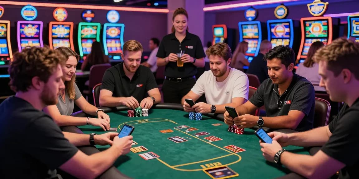 Players enjoying games at casinos that accept credit cards, highlighting vibrant atmosphere and engagement.