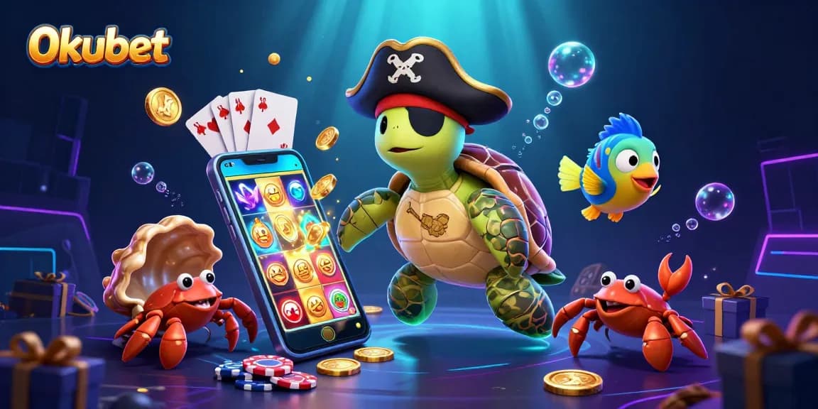 Engage with 0kubet's thrilling underwater casino adventure featuring vibrant characters and games.