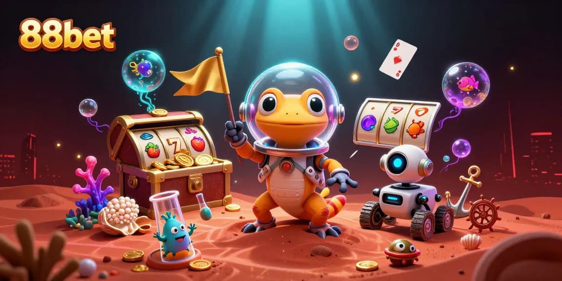 Join the Martian adventure with 88bet as they discover a buried golden casino!
