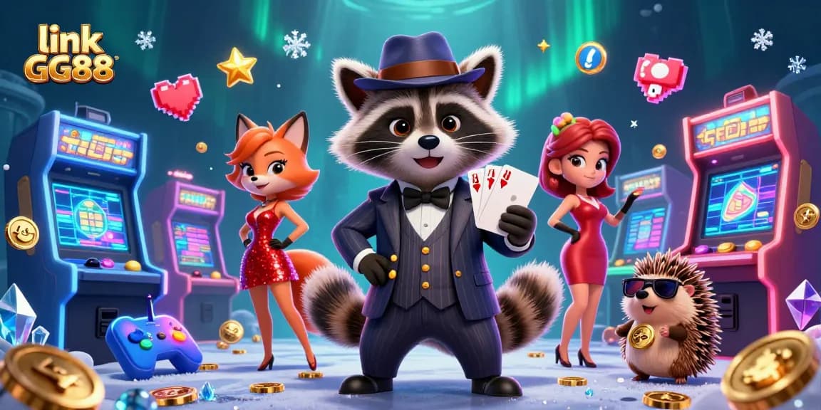 Experience thrilling gameplay with link GG88 through vibrant characters and casino elements.