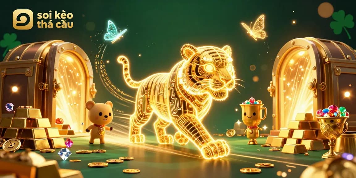 Engage with soi kèo nhà cái in a dazzling digital casino landscape filled with treasures and energy.