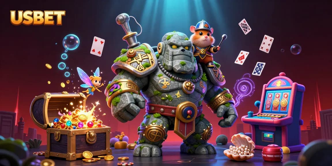 USBET enhances your gaming experience with thrilling characters and rich casino elements.