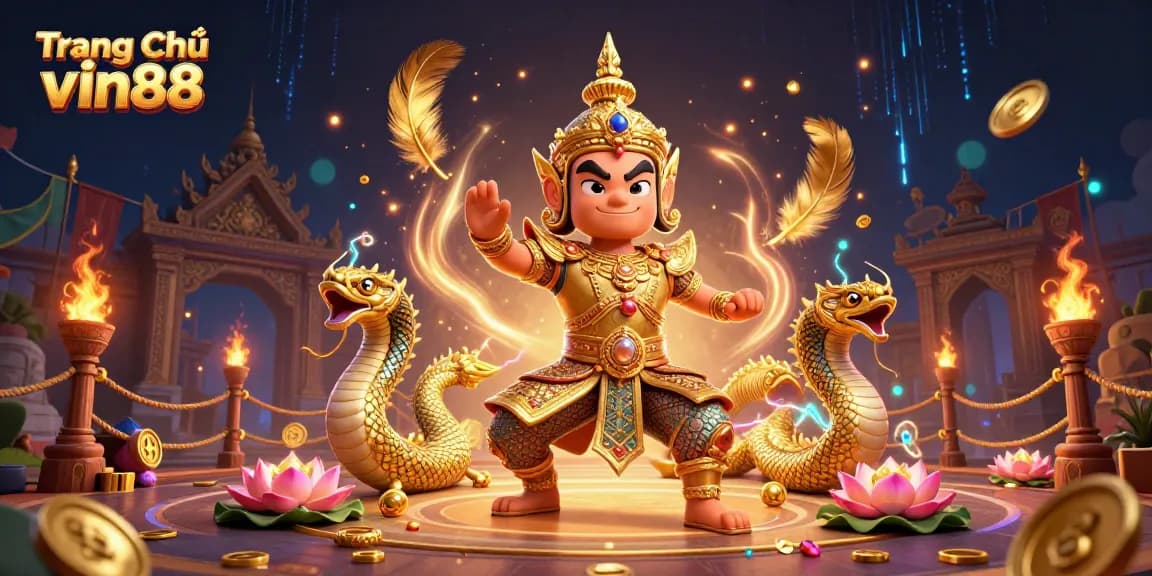 Spin and win at Trang Chủ vin88 with unique characters and vibrant casino elements.