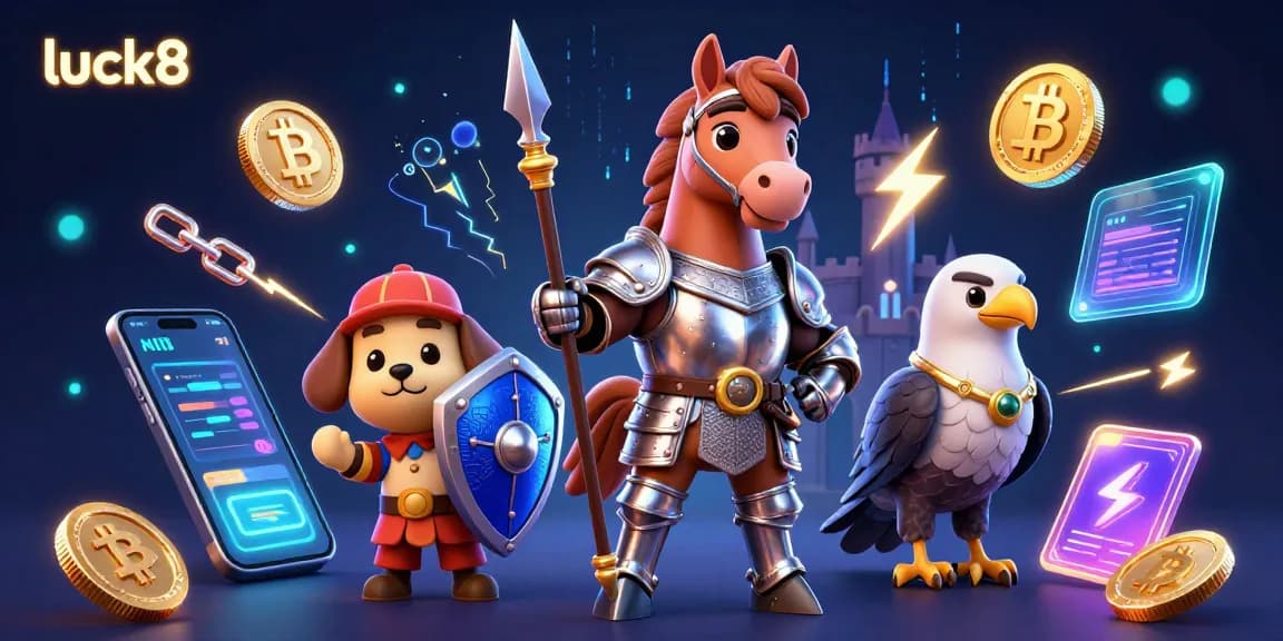 Boost your luck8 gaming experience with a vibrant 3D casino illustration showcasing medieval elements.