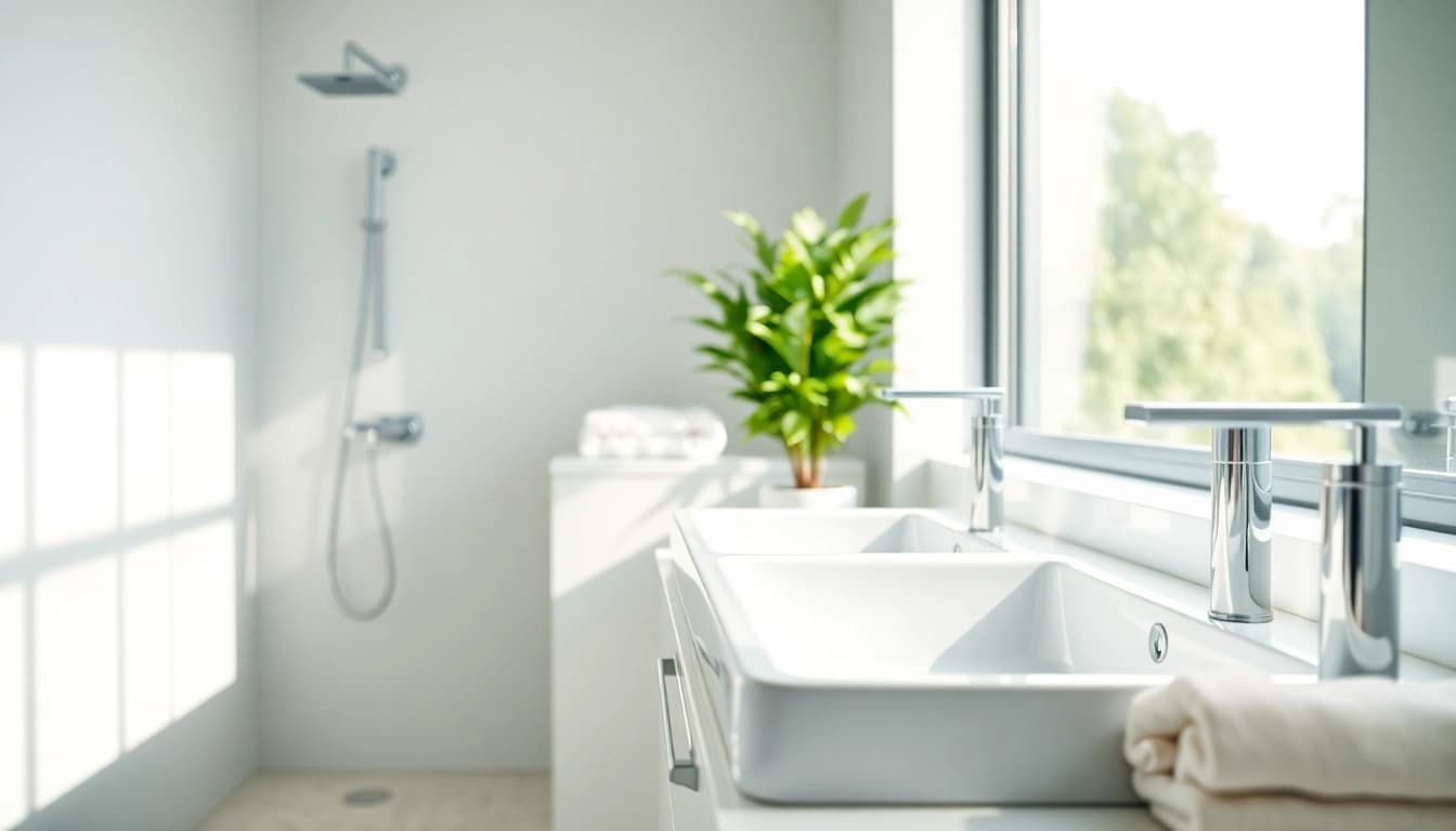 Beautiful sonni sanitär installations in a modern bathroom with elegant fixtures.