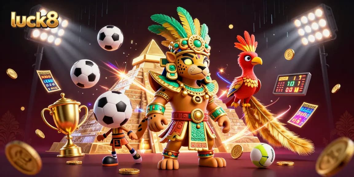 Bet on luck8 with a vibrant casino scene showcasing sports betting excitement.