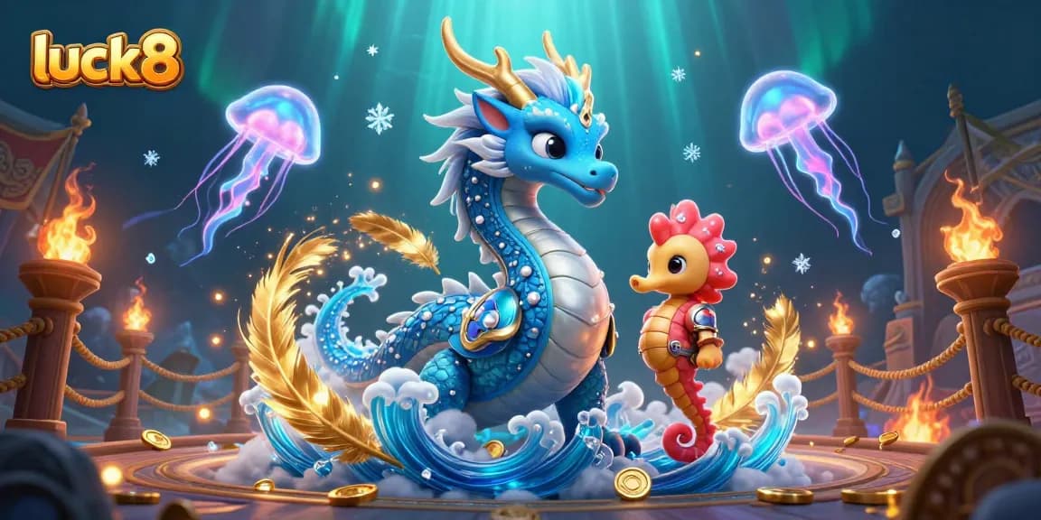 Engage in thrilling gameplay with Luck8, where players battle alongside magical creatures in a vibrant casino setting.