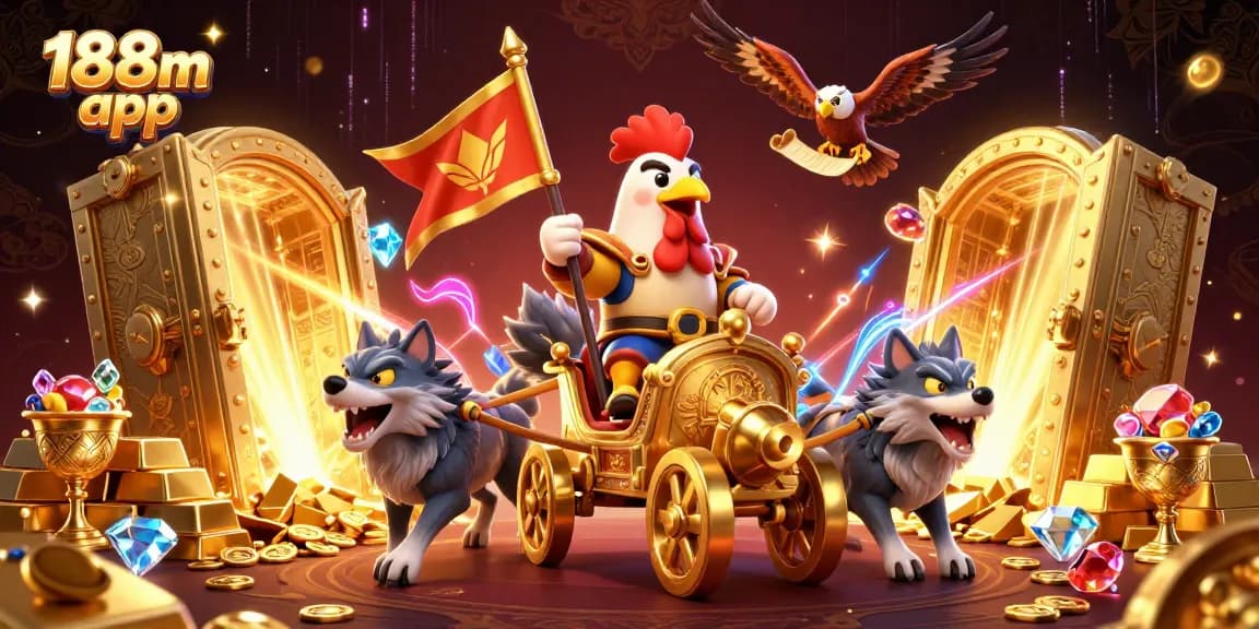 Experience thrilling gameplay with the 188m app, featuring vibrant casino elements and rich treasure.