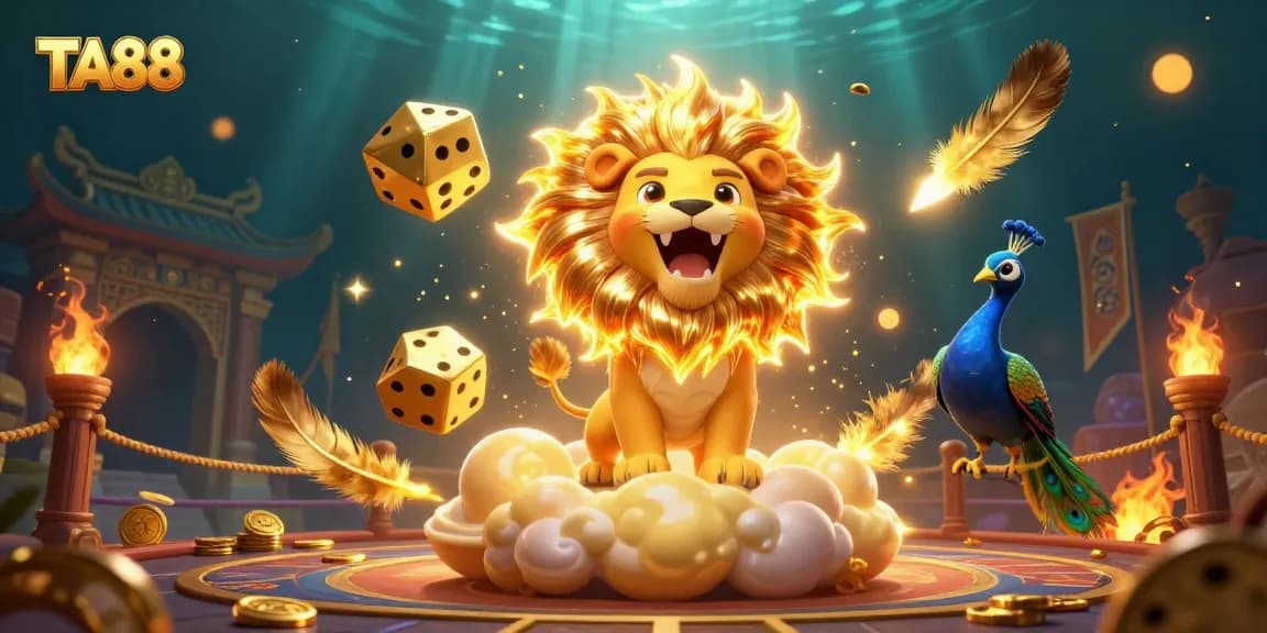 Experience the thrill of TA88 with animated characters and vibrant casino elements.