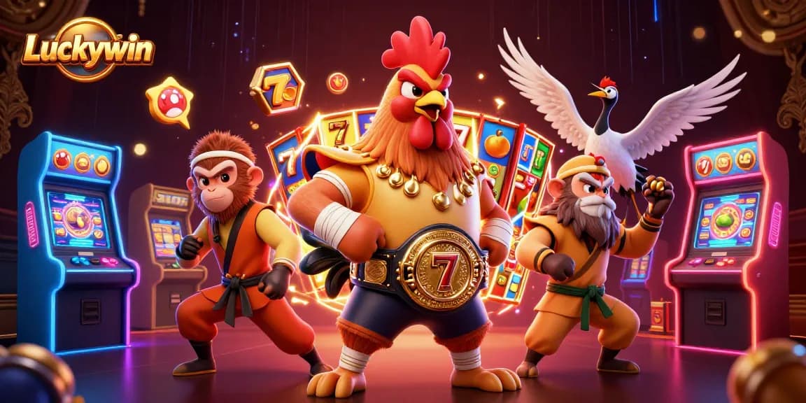 Win big at Luckywin with thrilling 3D casino characters and vibrant gaming elements.