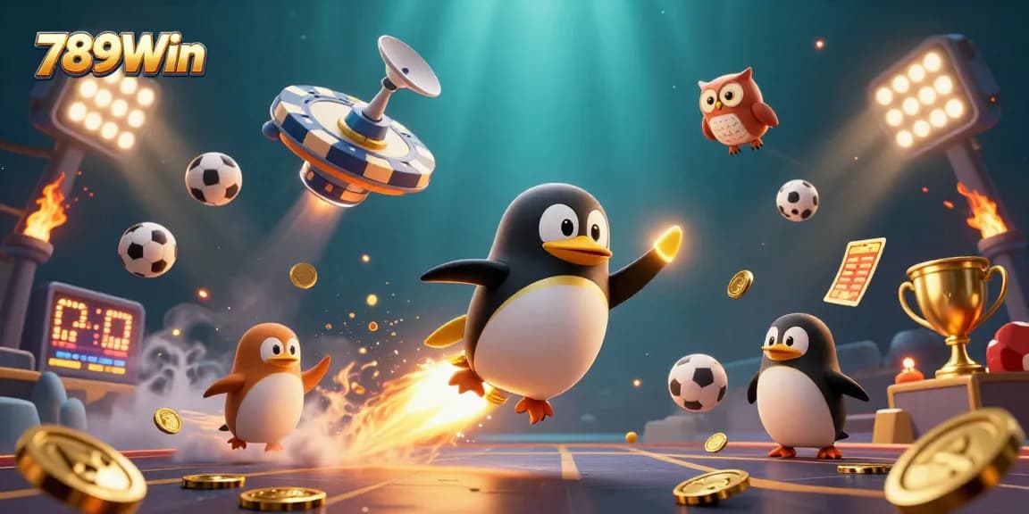 Experience thrilling action with 789Win, featuring dynamic sports scenes and casino excitement.