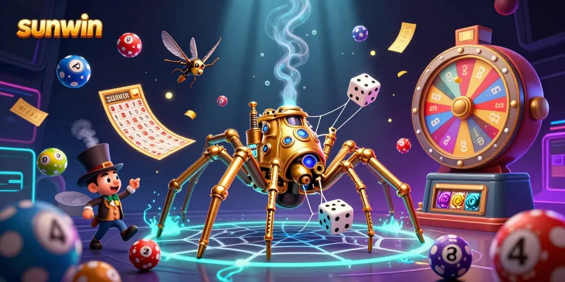 Win at sunwin while enjoying a dynamic casino scene full of vibrant lottery elements.