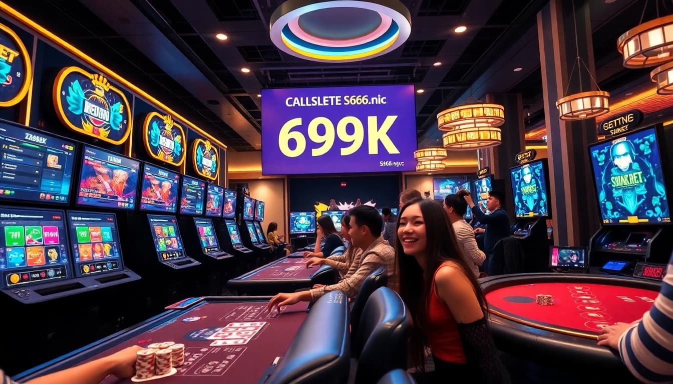 Exciting online casino experience at s666.nyc with players enjoying games and promotional offers.