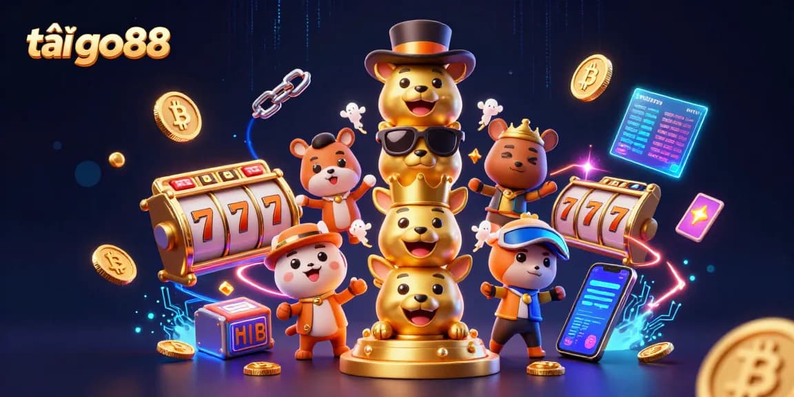 Engage with the thrill of tải go88 and experience dynamic casino gameplay illustrated vividly in a vibrant 3D scene.