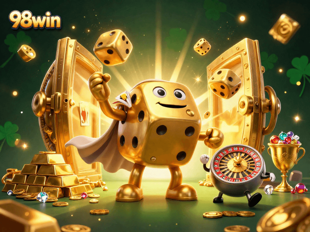 Experience thrilling games at 98win with the excitement of golden dice and massive treasures!
