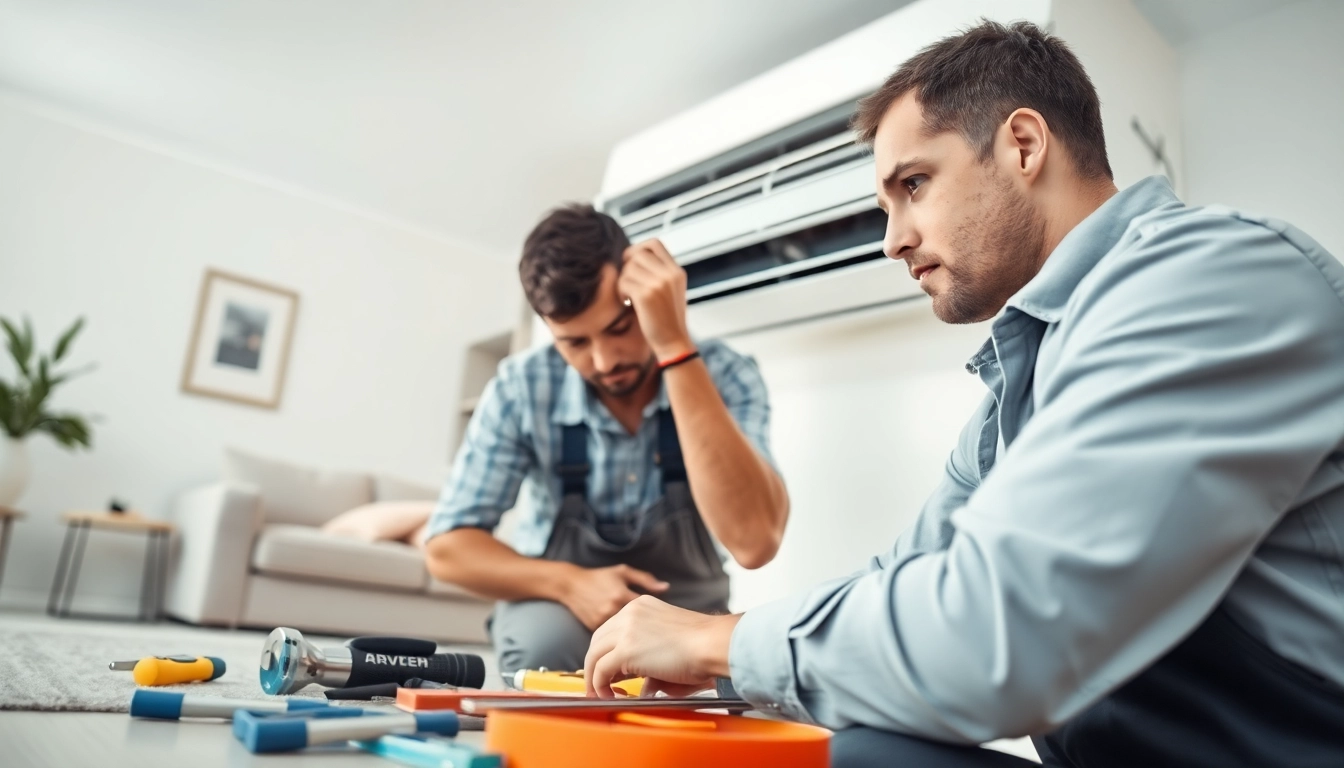 AC Repair Tampa technician expertly fixing an air conditioning unit in a home.