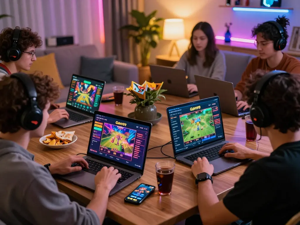 Engaging Gavn99 online gaming experience with diverse players enjoying thrilling bets and vibrant graphics.