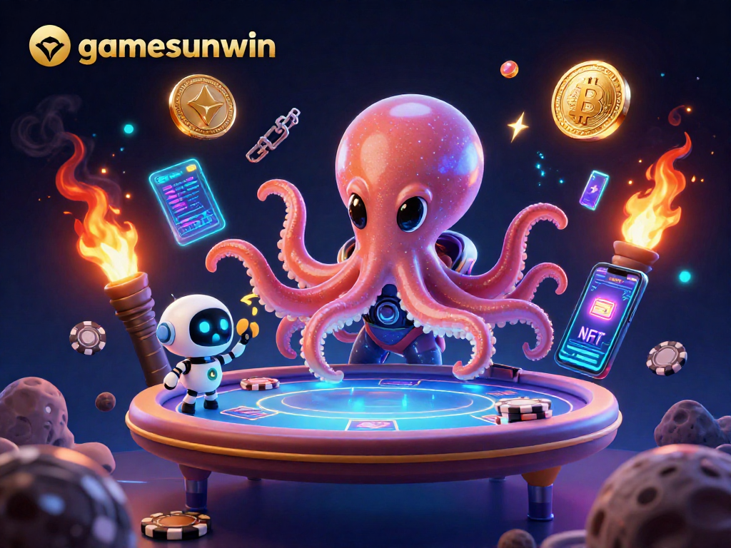 Play unique gamesunwin with exciting cosmic elements at a vibrant digital poker table.