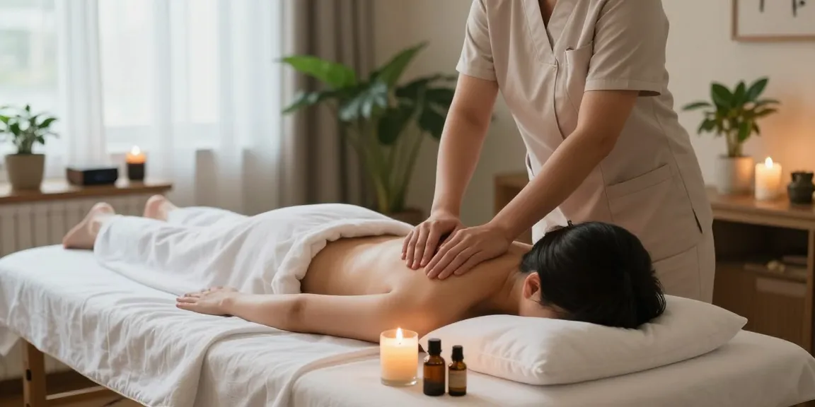 Experience a soothing 수지출장마사지 in a tranquil home setting with a professional therapist.