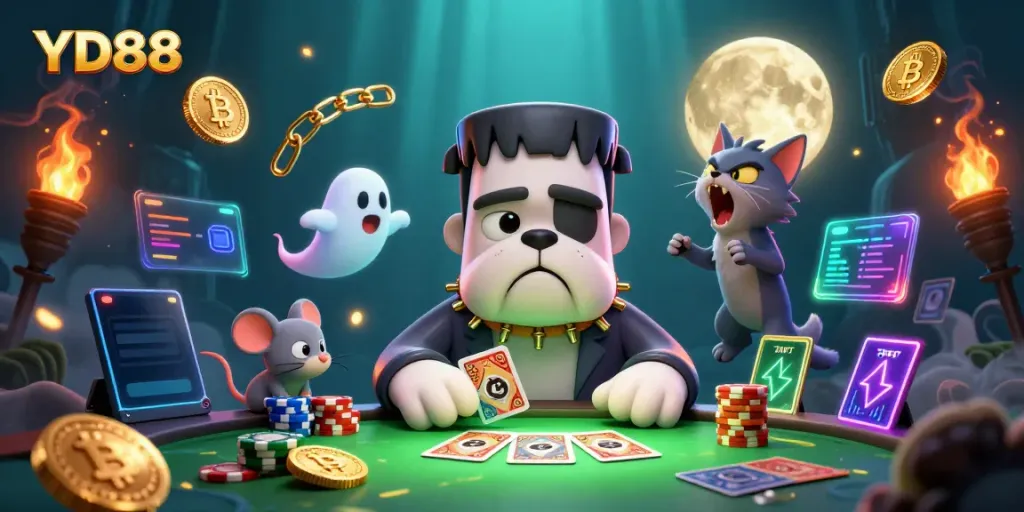 Experience thrilling gameplay at YD88 featuring unique characters like Frankenstein bulldog and werewolf kitten.