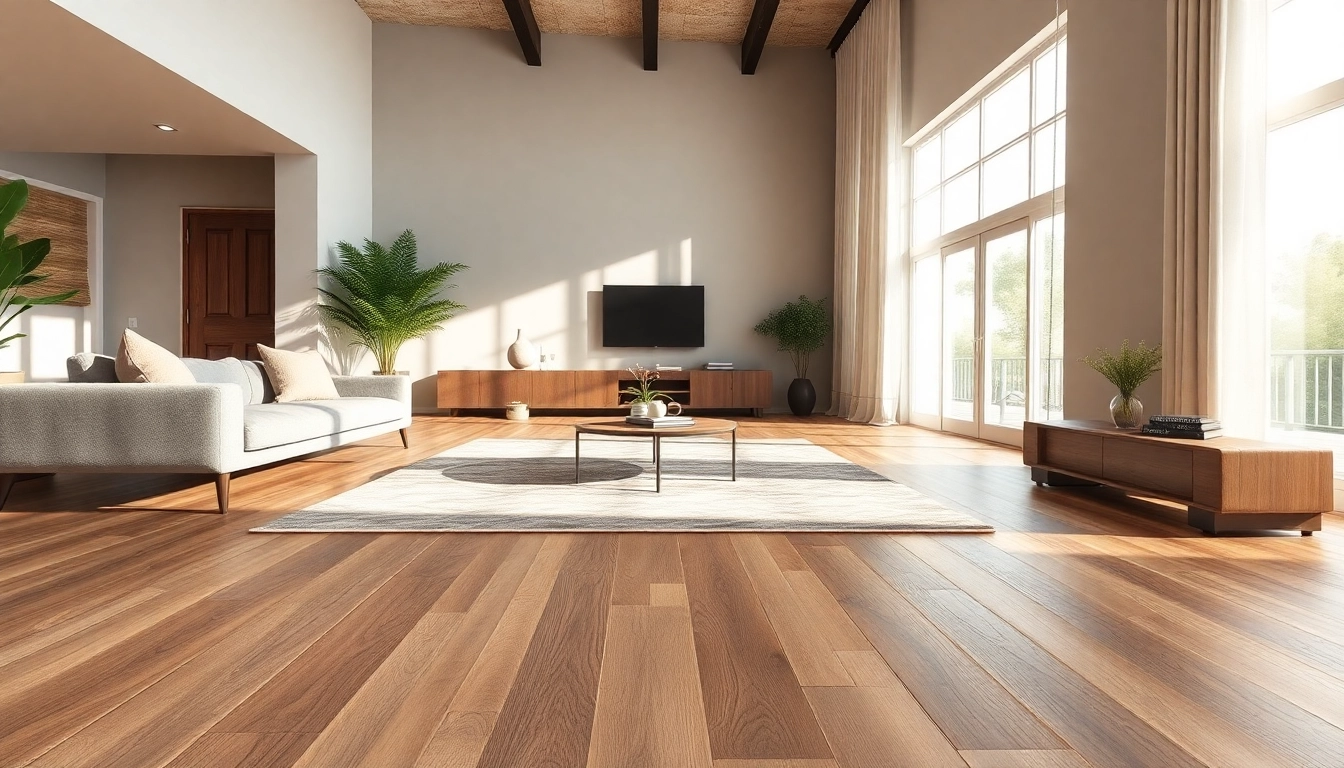 Explore beautiful luxury vinyl flooring near me in an elegant living room setup.