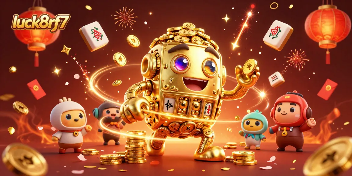 Engage in thrilling moments with luck8rf7's 3D casino illustration showcasing vibrant gambling elements.