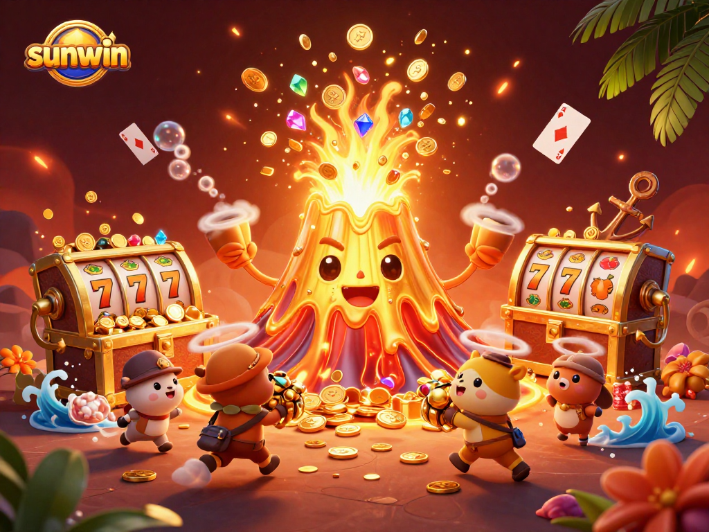 Experience thrilling wins at sunwin with a golden volcano rewarding treasure from slot machines and underwater gems.