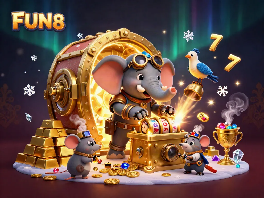 Experience the thrill of FUN 88 with steampunk characters and dynamic casino elements in action.
