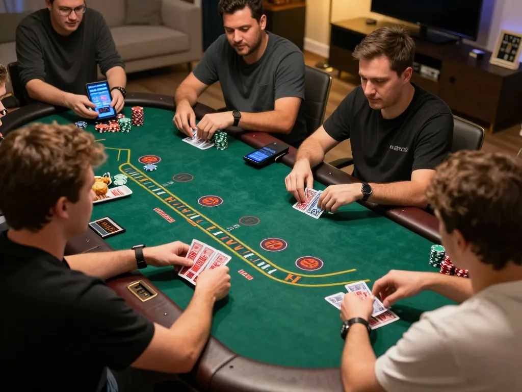 Players enjoying an engaging Go88 blackjack game experience in a cozy setting.