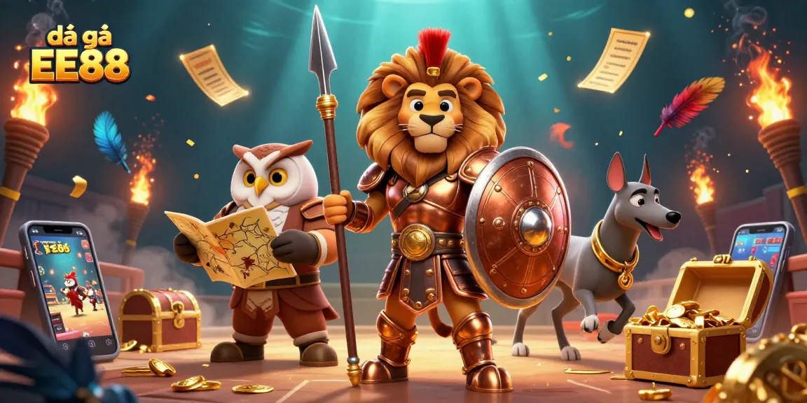 Experience the thrill of đá gà EE88 with exciting cockfighting scenes, vibrant character action, and dynamic betting environments.