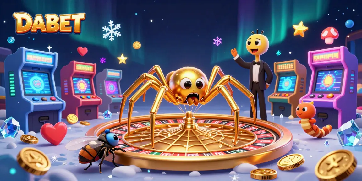 DABET engages players in a thrilling casino atmosphere with vibrant gambling elements and dynamic characters.