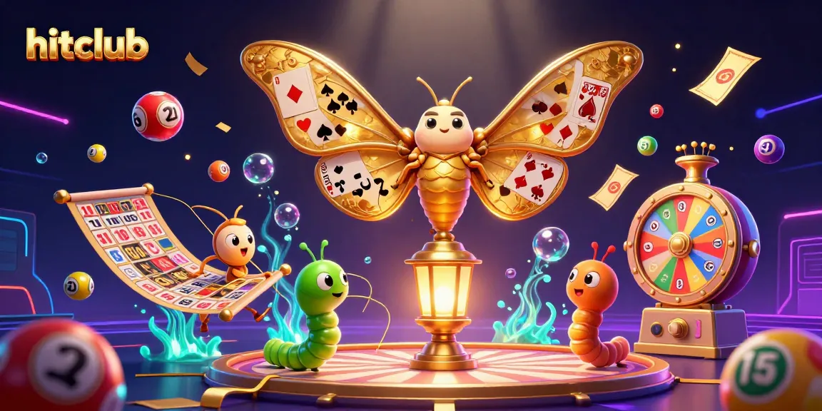 Experience hitclub excitement with a vibrant lottery scene featuring dynamic game elements and dazzling details.