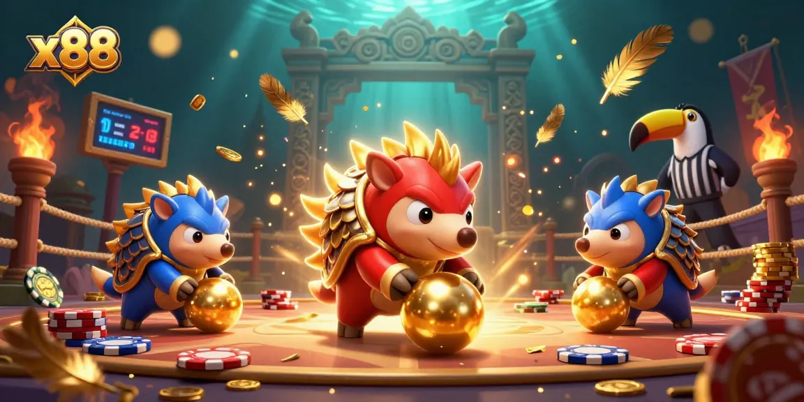 x88 pangolins bowling through poker chips in an explosive casino showdown
