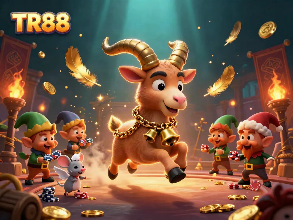 Experience thrilling gaming with TR88 as Krampus oversees a holiday casino chaos.