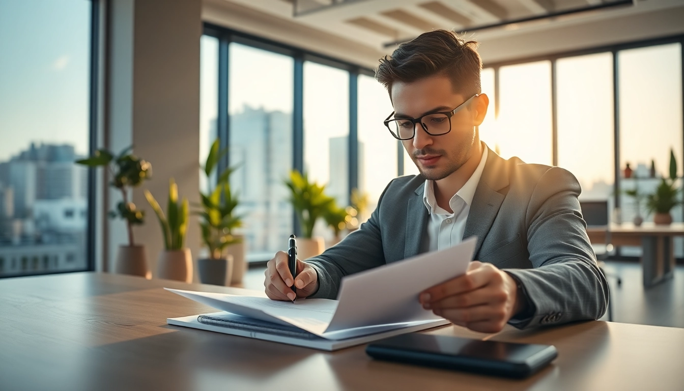 Completing the eta uk application form in a professional setting, showcasing focus and clarity.