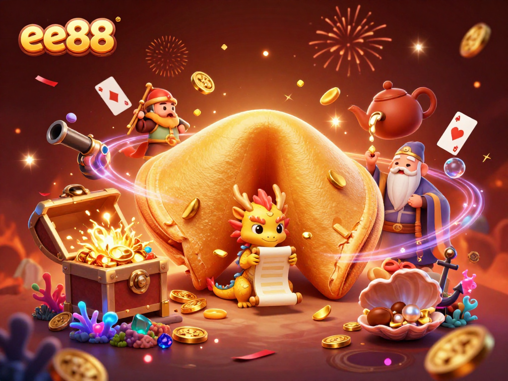 Engage in the excitement of ee88 with a vibrant scene of gold and fortune elements