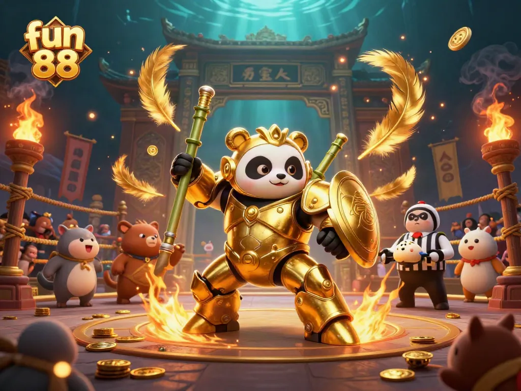 Engage with fun 88 gameplay in a vibrant 3D arena filled with energetic characters and stunning visuals.