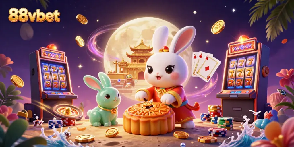 Engage with 88vbet's thrilling slot experience, featuring vibrant characters and dynamic casino elements.