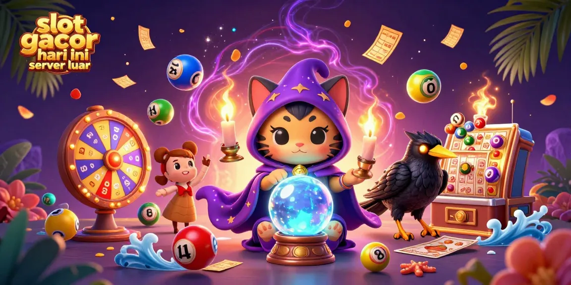 Experience slot gacor hari ini server luar with vibrant lottery visuals and mystical characters.