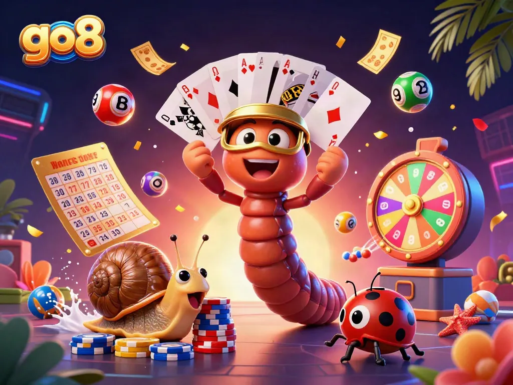 Engage with go8 as a vibrant casino illustration showcases excitement and dynamic game action.