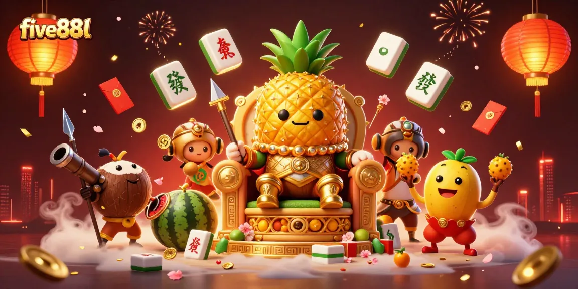 Experience thrilling wins at five88l with 3D illustrated characters in an engaging casino scene.